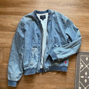 Lucky Brand Denim Bomber Jacket